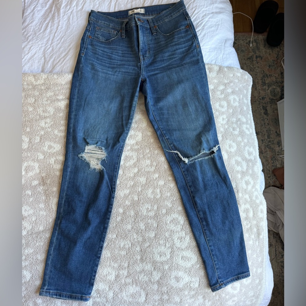 Madewell 9” High Rise Skinny Crop, Medium Wash
